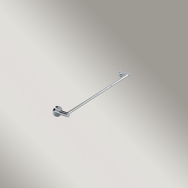 Meir Round Single Towel Rail 600mm Polished Chrome