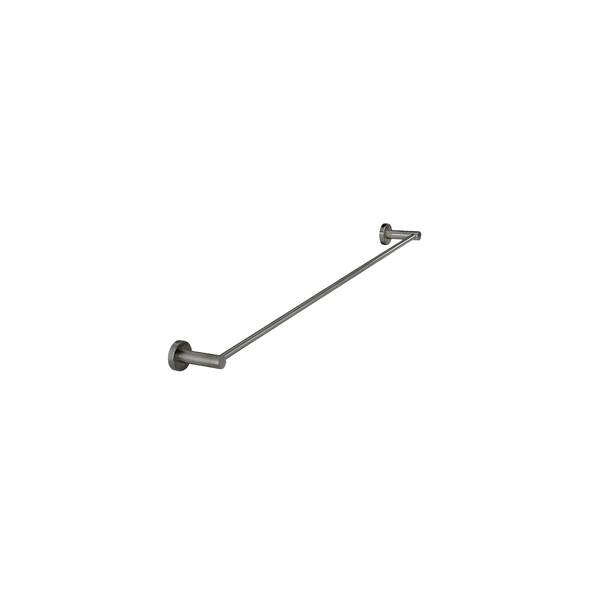 Meir Round Single Towel Rail 600mm Shadow Gunmetal