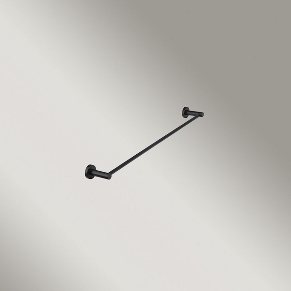 Meir Round Single Towel Rail 600mm Matte Black