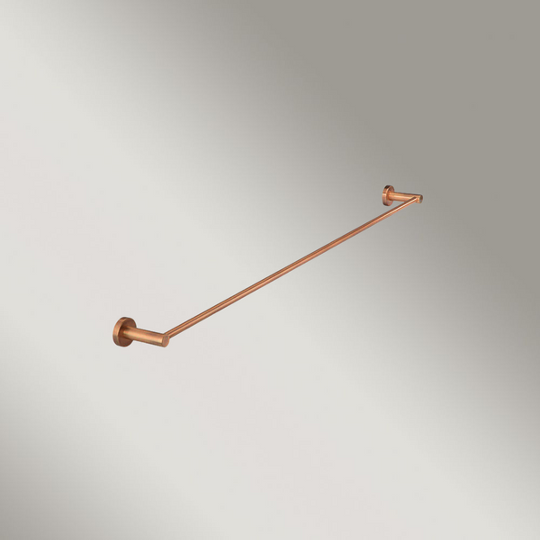 Meir Round Single Towel Rail 900mm Lustre Bronze