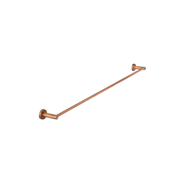 Meir Round Single Towel Rail 900mm Lustre Bronze