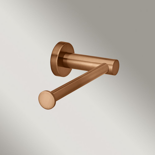 Meir Round Toilet Roll Holder Lustre Bronze