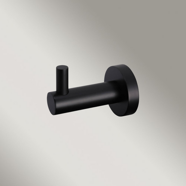 Meir Round Robe Hook Matte Black