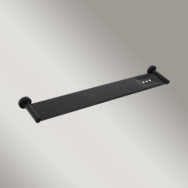 Meir Round Bathroom Shelf Matte Black