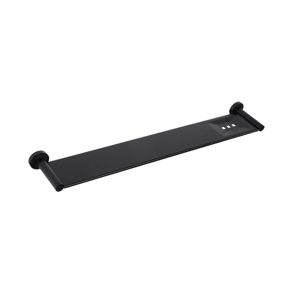 Meir Round Bathroom Shelf Matte Black