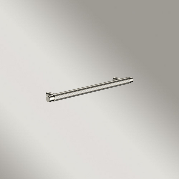Meir Oppen Round Pull 200mm Cabinet Handle Linear Brushed Nickel