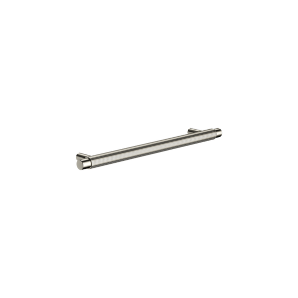 Meir Oppen Round Pull 200mm Cabinet Handle Linear Brushed Nickel