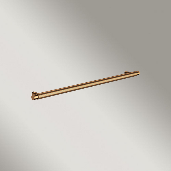 Meir Oppen Round Pull 328mm Cabinet Handle Linear Lustre Bronze