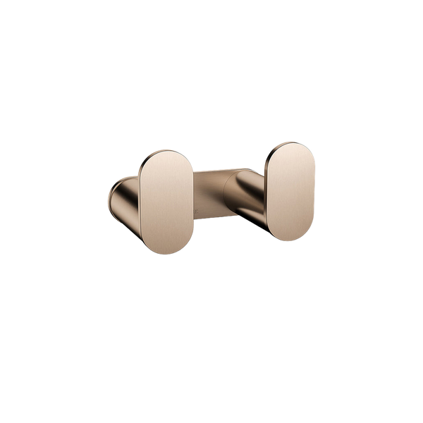 Meir Curvae Double Robe Hook Champagne