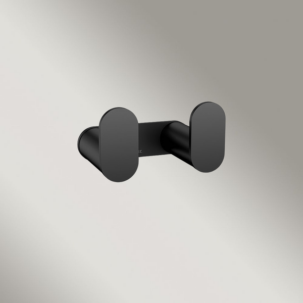 Meir Curvae Double Robe Hook Matte Black