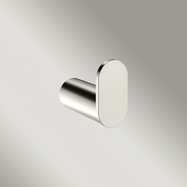 Meir Curvae Single Robe Hook Brushed Nickel
