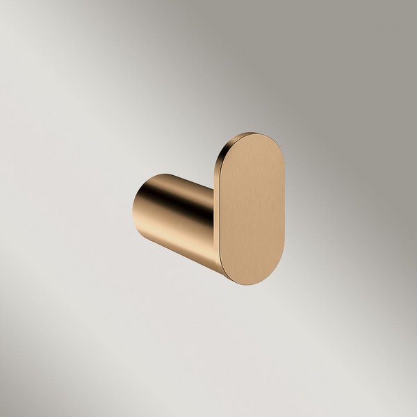 Meir Curvae Single Robe Hook Lustre Bronze