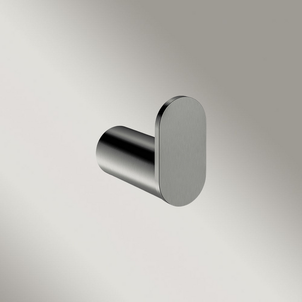 Meir Curvae Single Robe Hook Shadow Gunmetal