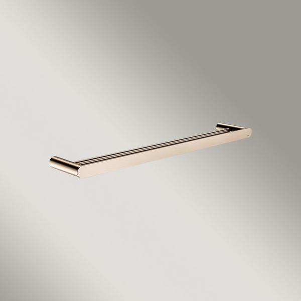 Meir Curvae Double Towel Rail 600mm Champagne
