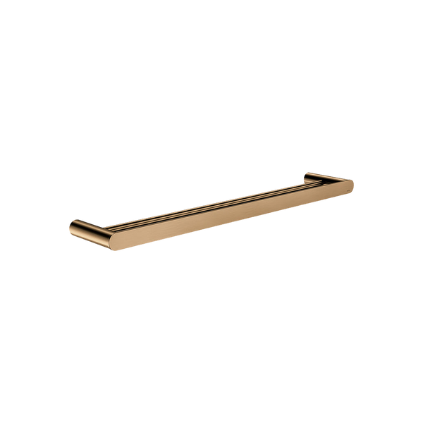 Meir Curvae Double Towel Rail 600mm Lustre Bronze
