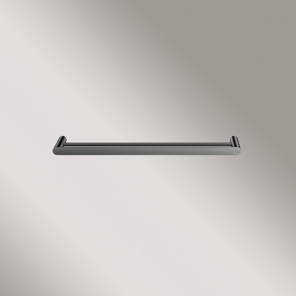 Meir Curvae Double Towel Rail 600mm Shadow Gunmetal