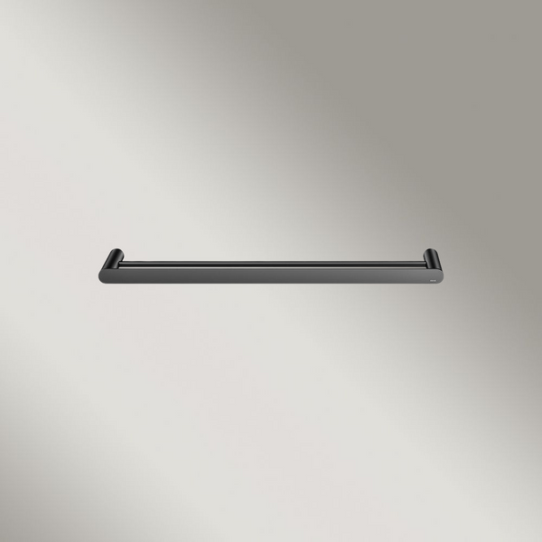 Meir Curvae Double Towel Rail 600mm Matte Black