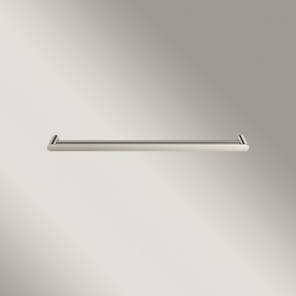 Meir Curvae Double Towel Rail 800mm Brushed Nickel