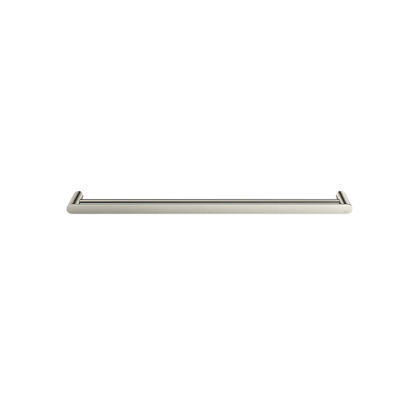 Meir Curvae Double Towel Rail 800mm Brushed Nickel