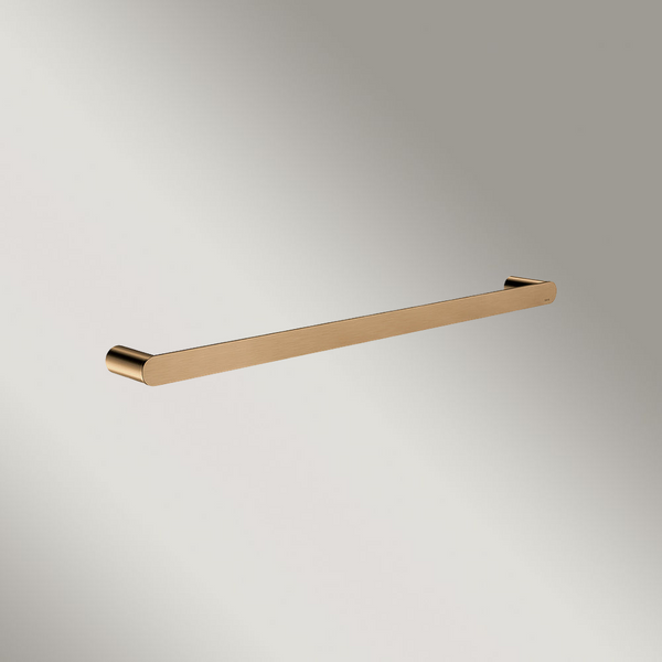 Meir Curvae Single Towel Rail 600mm Lustre Bronze