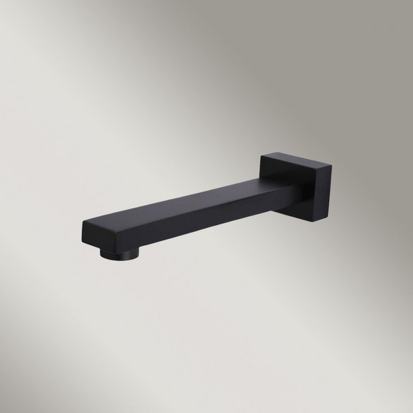 Meir Square Wall Spout Matte Black