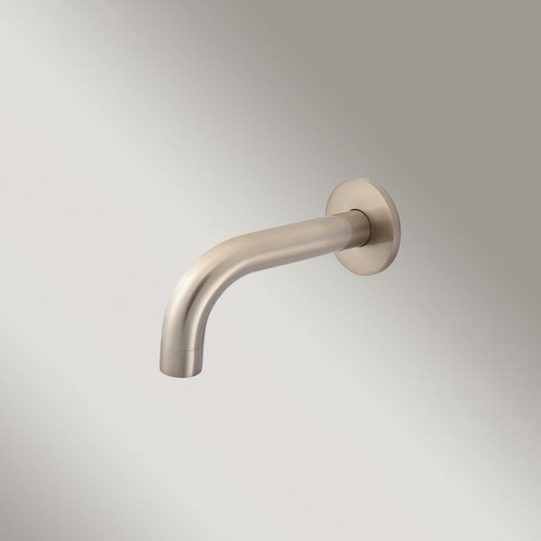 Meir Universal Round Curved Spout 130mm Champagne