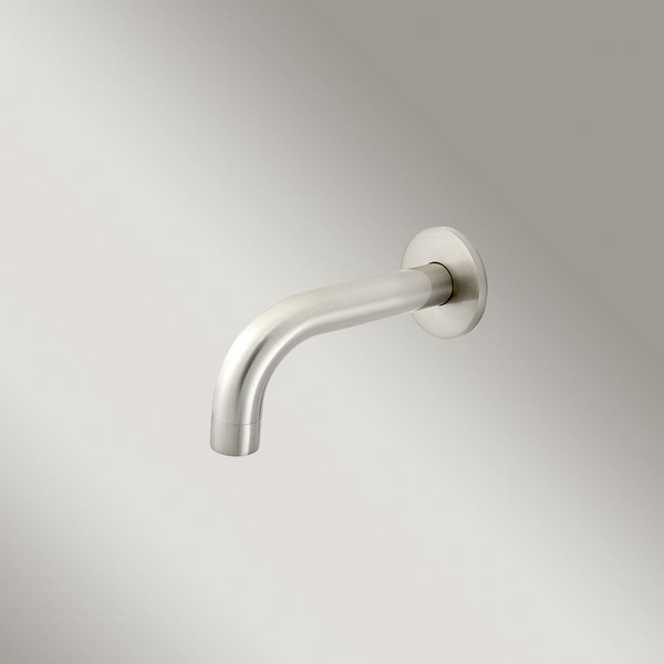 Meir Universal Round Curved Spout 130mm Brushed Nickel