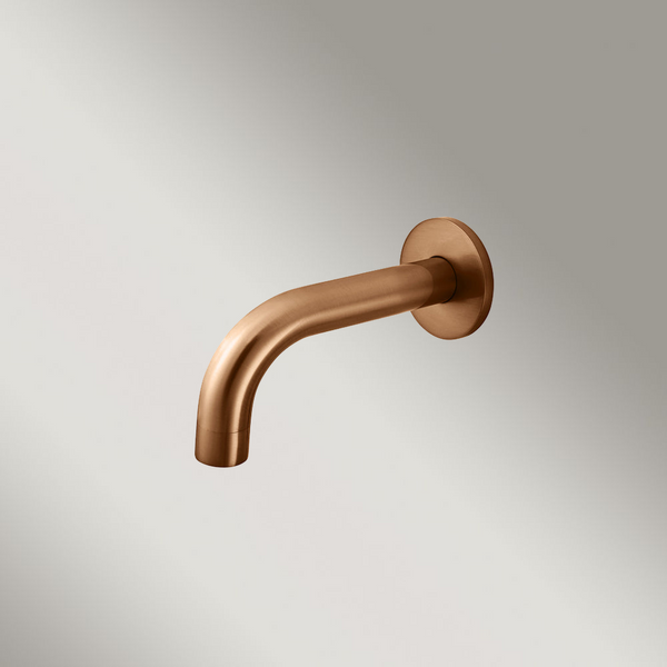 Meir Universal Round Curved Spout 130mm Lustre Bronze