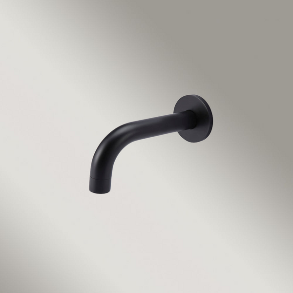Meir Universal Round Curved Spout 130mm Matte Black