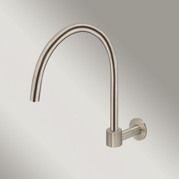 Meir Round High-Rise Swivel Wall Spout Champagne