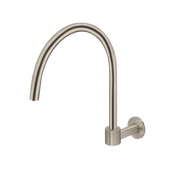 Meir Round High-Rise Swivel Wall Spout Champagne