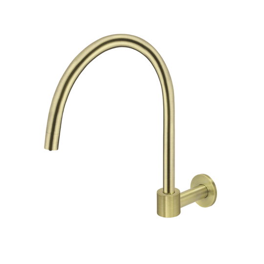 Round High-Rise Swivel Wall Spout Tiger Bronze