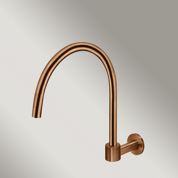 Meir Round High-Rise Swivel Wall Spout Lustre Bronze