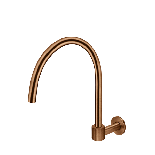 Meir Round High-Rise Swivel Wall Spout Lustre Bronze