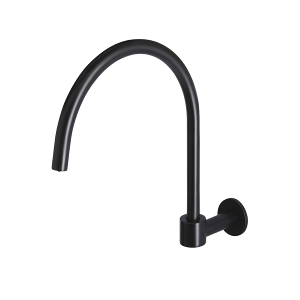 Meir Round High-Rise Swivel Wall Spout Matte Black