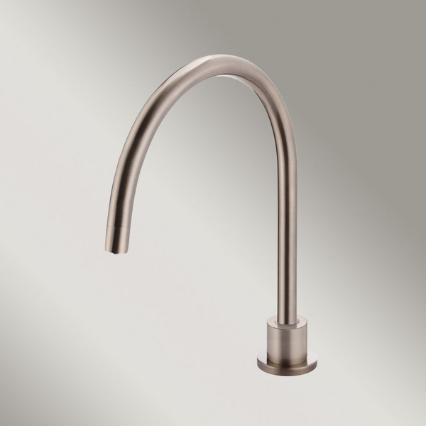 Meir Round High-Rise Swivel Hob Spout Champagne