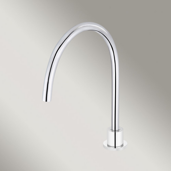 Meir Round High-Rise Swivel Hob Spout Polished Chrome