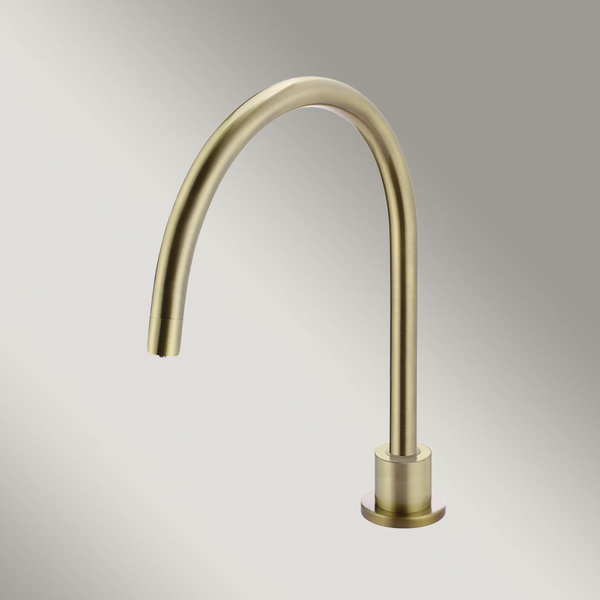Meir Round High-Rise Swivel Hob Spout Tiger Bronze