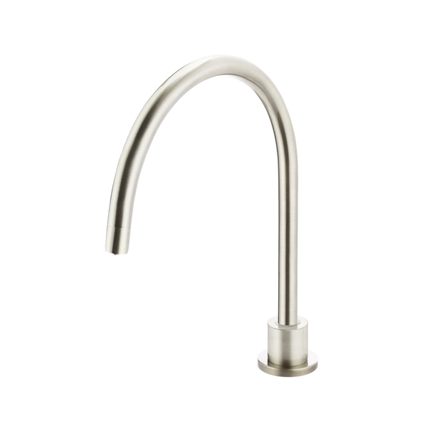 Meir Round High-Rise Swivel Hob Spout Brushed Nickel