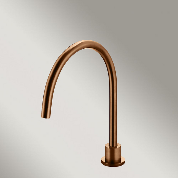 Meir Round High-Rise Swivel Hob Spout Lustre Bronze