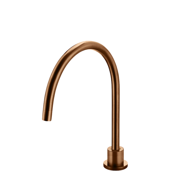Meir Round High-Rise Swivel Hob Spout Lustre Bronze