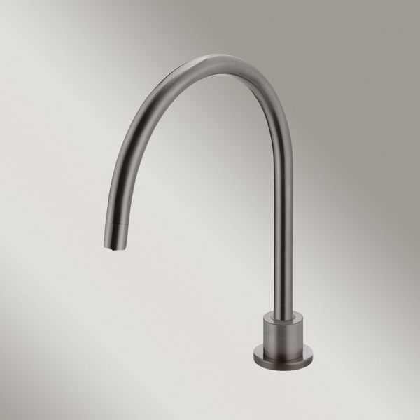Meir Round High-Rise Swivel Hob Spout Shadow Gunmetal