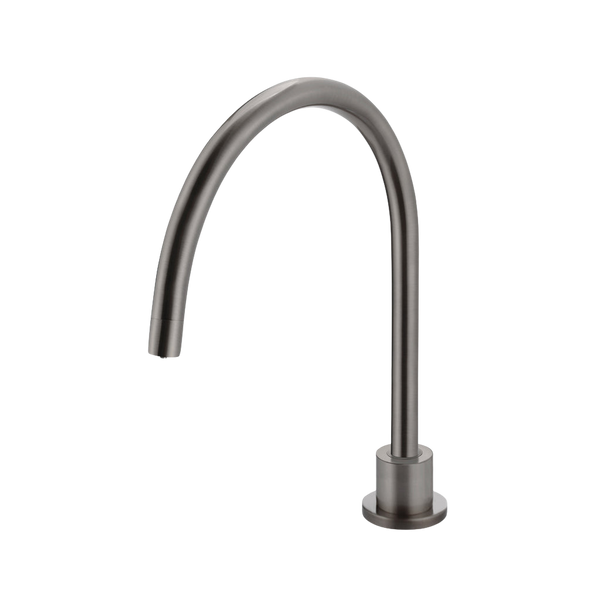 Meir Round High-Rise Swivel Hob Spout Shadow Gunmetal