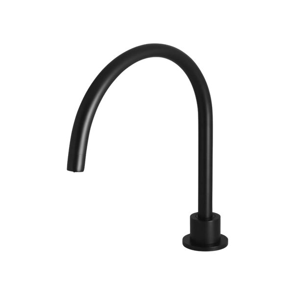 Meir Round High-Rise Swivel Hob Spout Matte Black