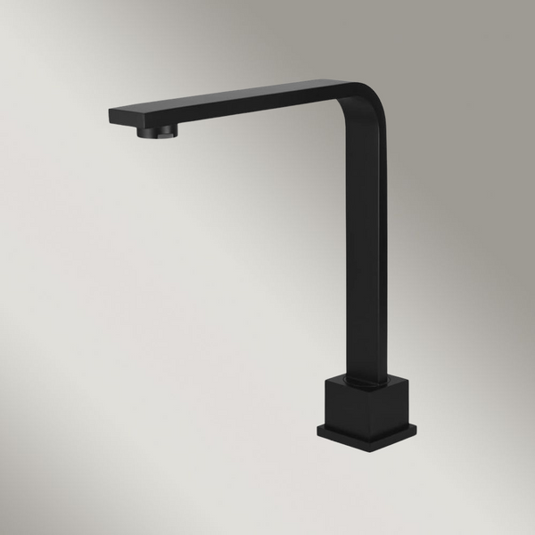 Meir Square High-Rise Swivel Hob Spout Matte Black