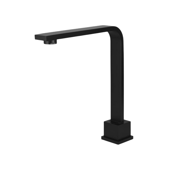 Meir Square High-Rise Swivel Hob Spout Matte Black