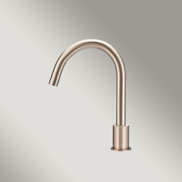 Meir Round Hob Mounted Swivel Spout Champagne