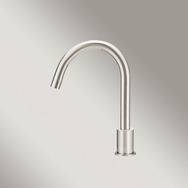 Meir Round Hob Mounted Swivel Spout Brushed Nickel