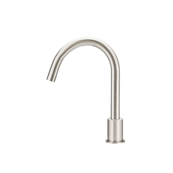 Meir Round Hob Mounted Swivel Spout Brushed Nickel