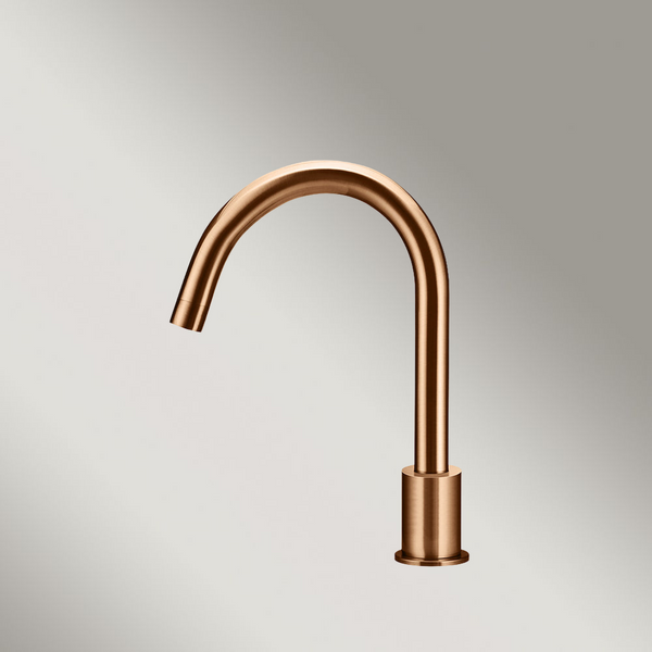 Meir Round Hob Mounted Swivel Spout Lustre Bronze